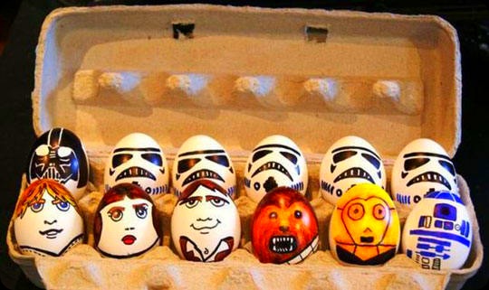 funny star wars eggs