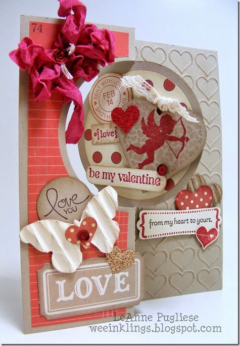LeAnne Pugliese WeeInklings Circle Card Valentine Stampin Up