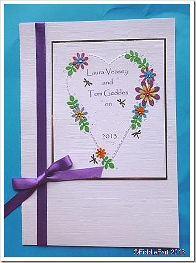 Colourful wedding invitations 