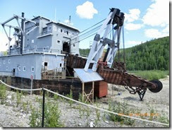 Dredge No. 4 The buckets would be attached to this end and would dig into the river bed to hopefully get to the gold