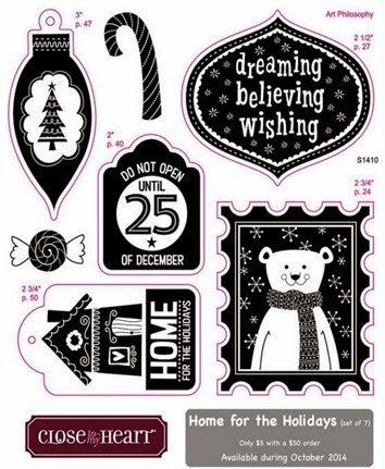 October 2014 Home For the Holidays Stamp Set