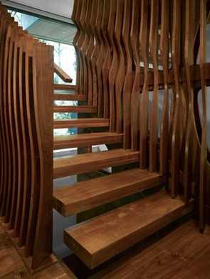 Casa Toronto / Arquitectos Belzberg diseño-de-escaleras-interiores-en-madera