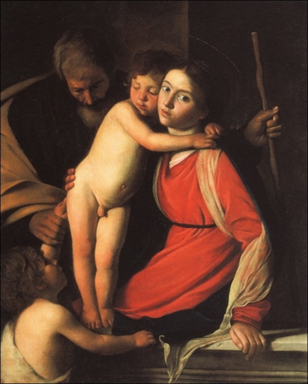Caravage, St famille avec St Jean-Baptiste