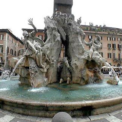 06 - Bernini - Fuente de los cuatro rios en Plaza Navona de Roma