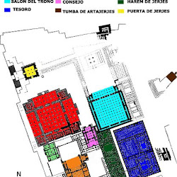 69 - Plano del Palacio de Dario I en Persepolis