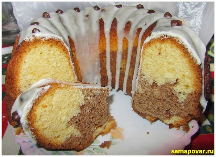 Двухцветный кекс