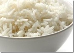 white rice bowl