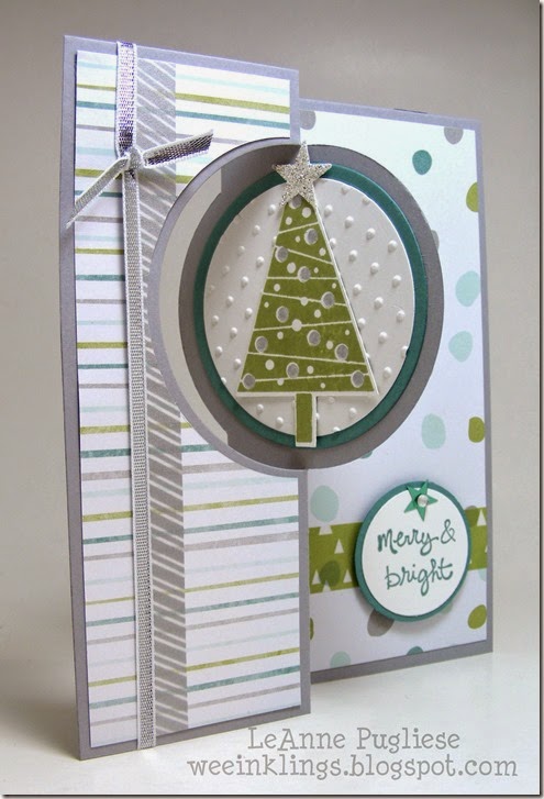 LeAnne Pugliese WeeInklings  Merry Monday 128 Festival of Trees Good Greetings Endless Christmas Wishes Stampin Up