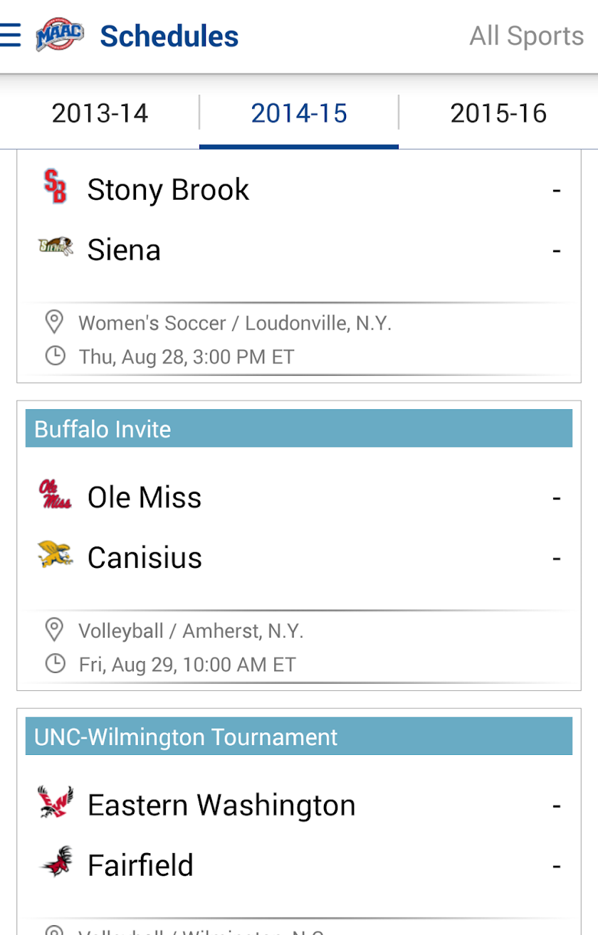 MAAC Sports: Premium Screen 3