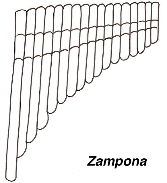 Dibujos De Zamponas Para Colorear