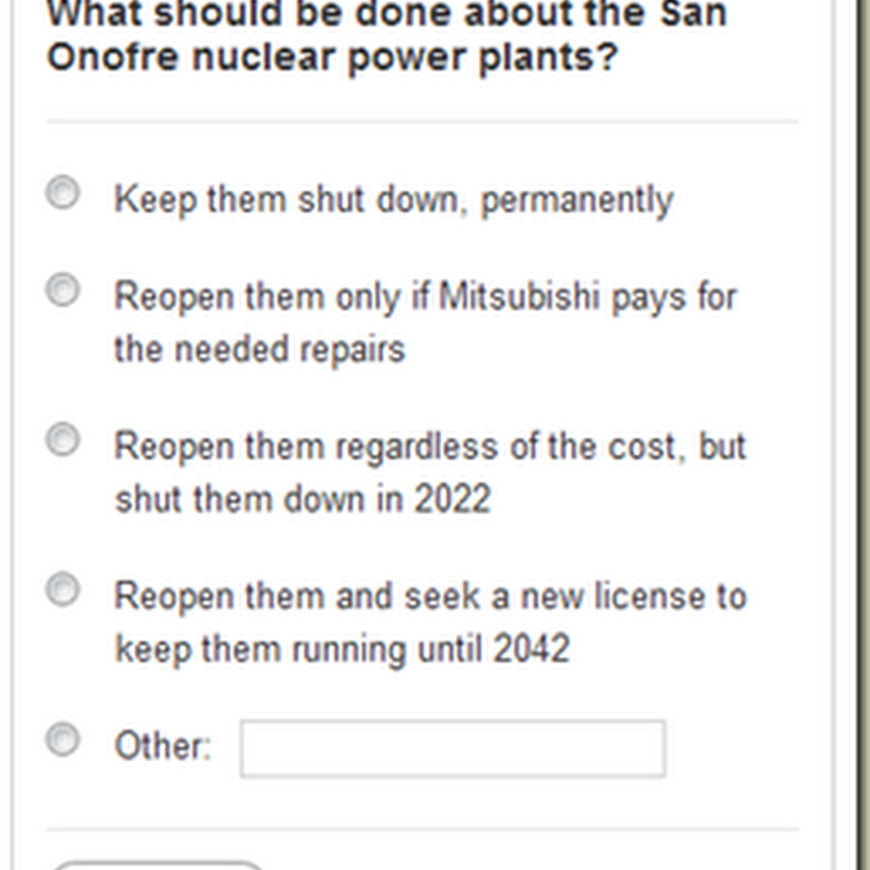 Public Poll: Nuclear Advocates Needed