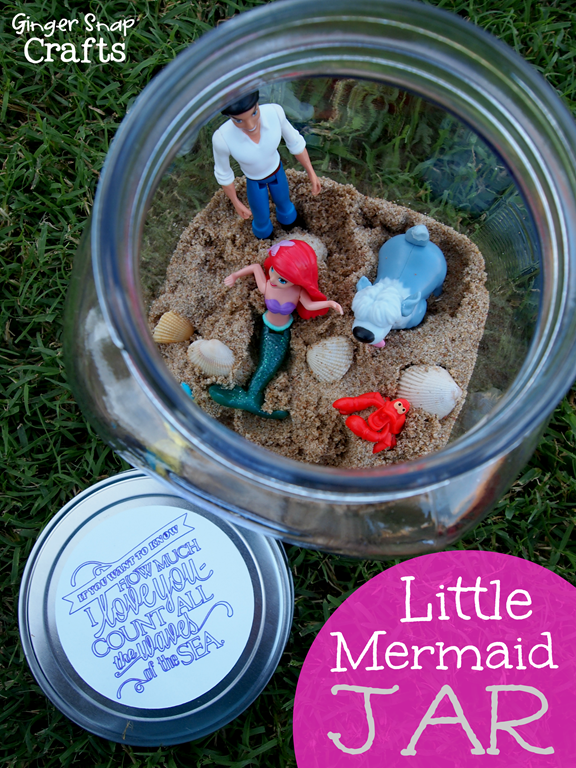 Little Mermaid Jar #shop #tutorial