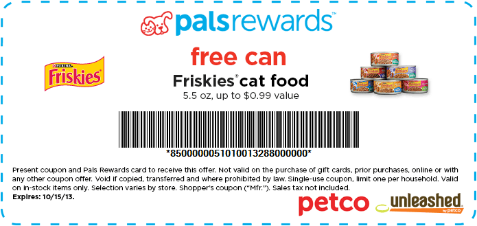 cuponeaconclaudia: FRISKIES GRATIS EN PETCO