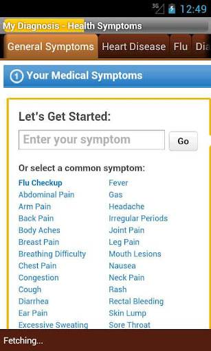 My Diagnosis - Health Symptoms