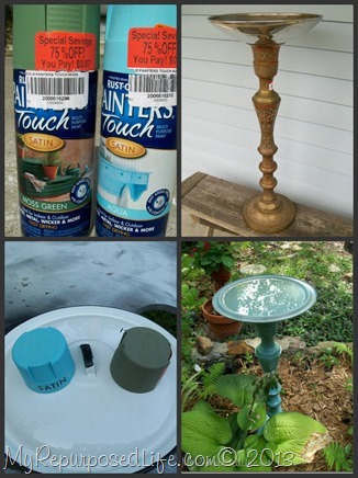 My Repurposed Life-update thrift store finds with spray paint