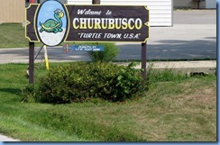 4085 Indiana - Churubusco, IN - Lincoln Highway (US-33) - Churubusco 'Turtle Town U.S.A.' Welcome sign