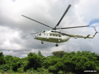 Hélicoptère MI-8 de la Monusco, 2002.