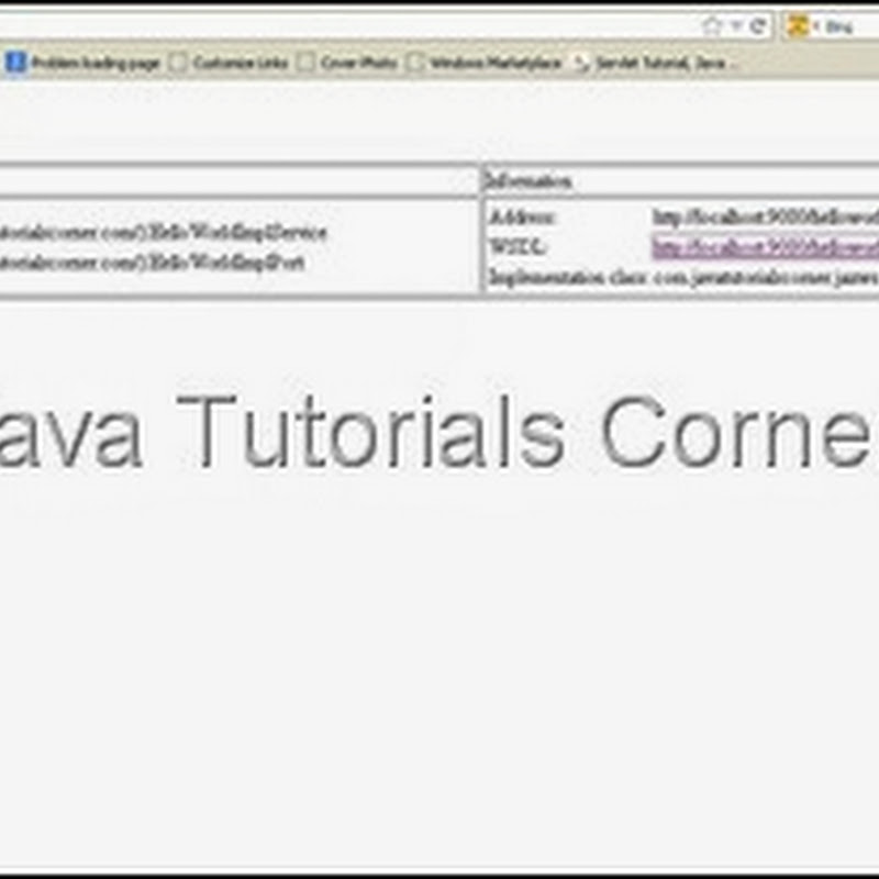 JAX-WS Hello World Web service