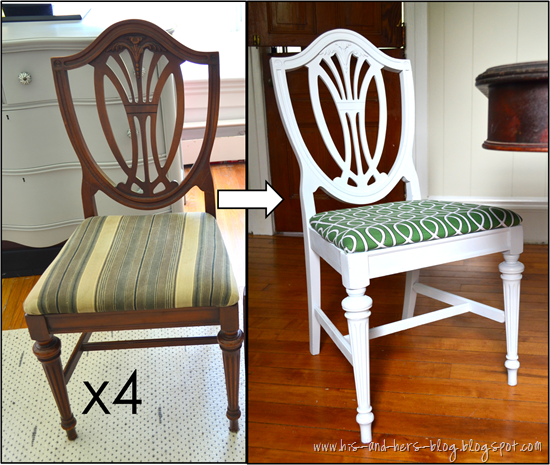 shield back chair makeover