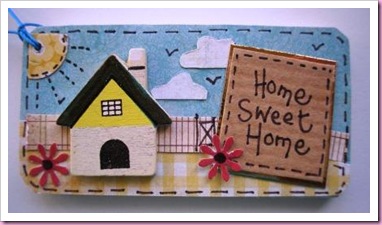 Wooden New Home Gift Tag
