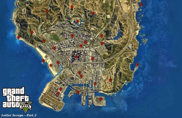 gta 5 letter scraps locations guide 03 lower map bb