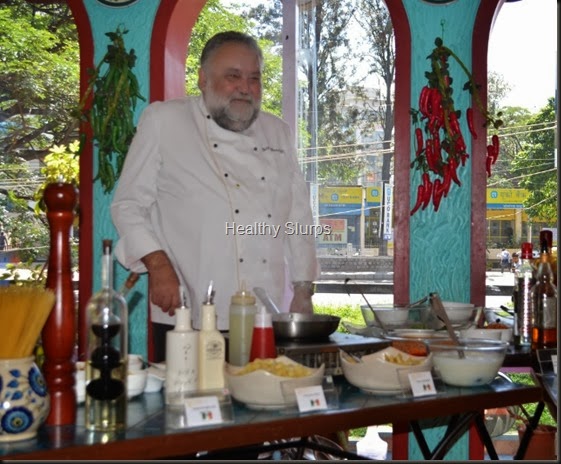 Beaming Chef Bill Marchetti