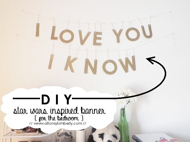 DIY: Star Wars Inspired Banner [for the bedroom] | allonsykimberly.com