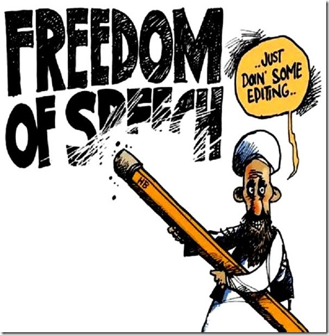 OIC Erasing Free Speech toon