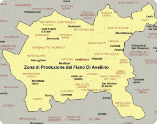 fiano-di-avellino map