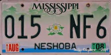 Mississippi licens plate Neshoba