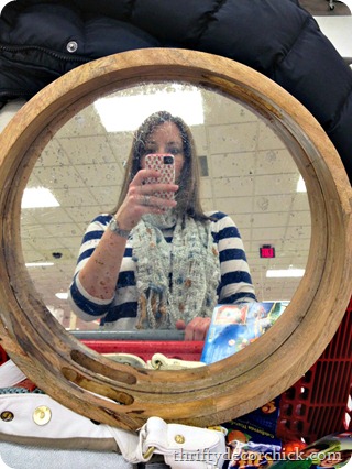 round mirror tray target