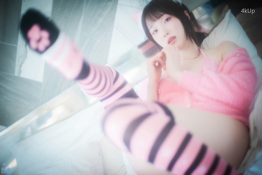 [BLUECAKE] Bambi (밤비) Naughty Cats Pink & Mint RED