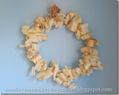 Shaved wood floral wreaths