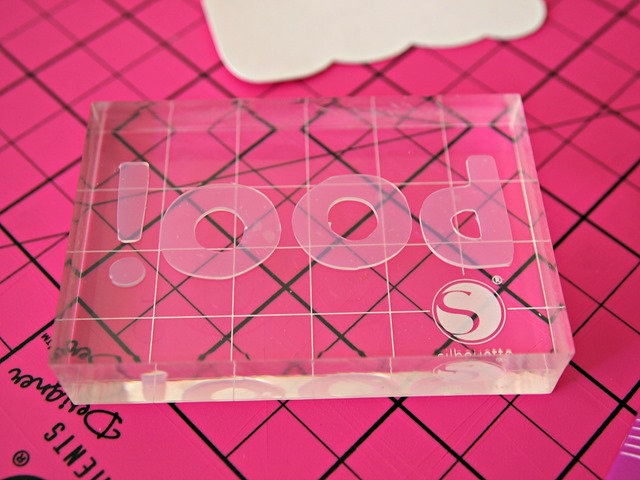 Silhouette stamping material glass block #stamping #spon