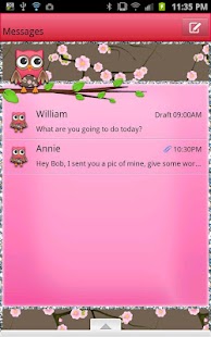 How to download GO SMS - Cherry Blossom Owl 1.1 mod apk for android