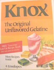 snow pudding knox plain gelatin box