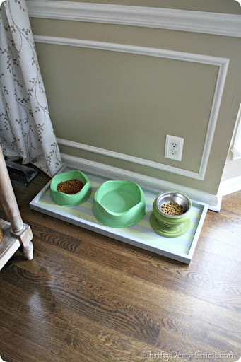 cat feeding tray