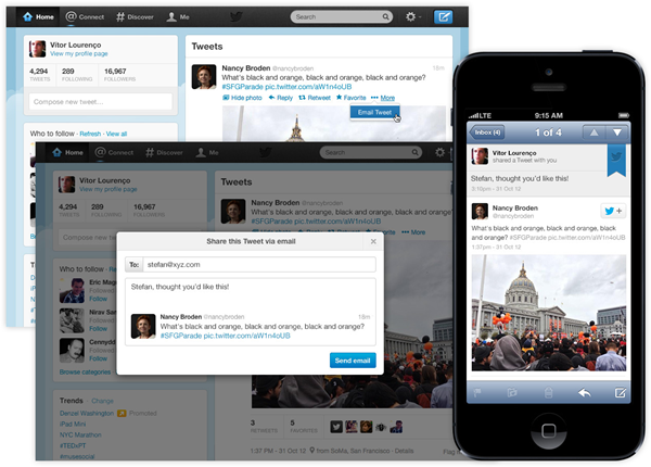 Twitter ajoute la possibilité d’envoyer des tweets par mail 