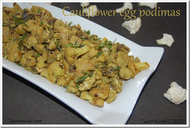 Cauliflower egg podimas