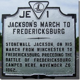 Jackson's March To Fredericksburg, marker JE-1, Madison Co. VA