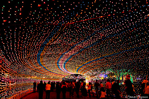 Austin's annual Trail of Lights in Zilker Park, Austin Texas, December ...
