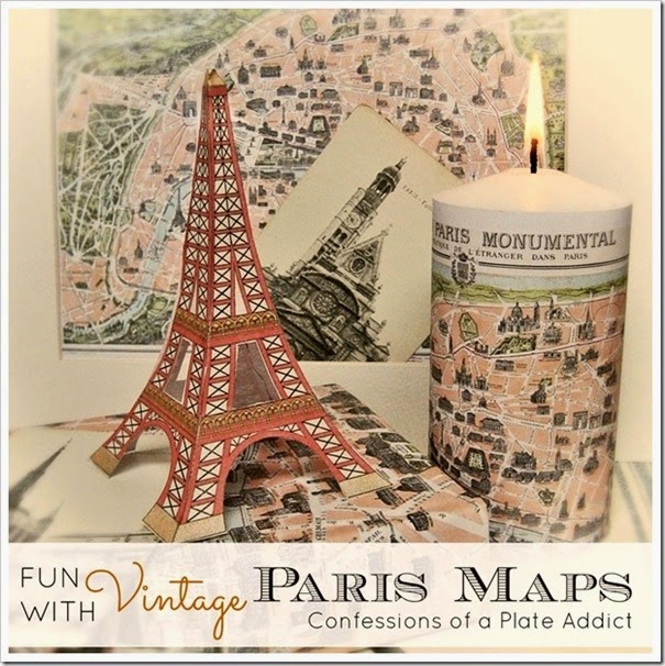 CONFESSIONS OF A PLATE ADDICT Fun with Vintage Paris Maps CONFESSIONS OF A PLATE ADDICT Fun with Vintage Paris Maps