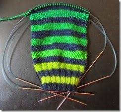 Basic Sock - Fab Funky Fibers - Shades of Green