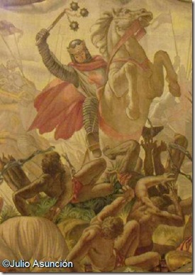 Sancho el Fuerte entrando en el palenque del Miramamolín - Palacio de Navarra