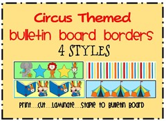 circus themed bulletin board border from molly