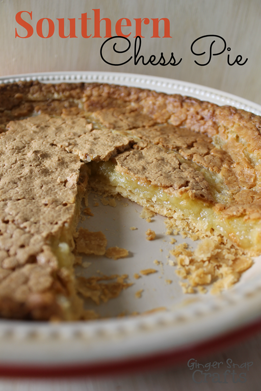 Southern Chess Pie ~ recipe from GingerSnapCrafts.com #gingersnapcrafts #recipe #ad 