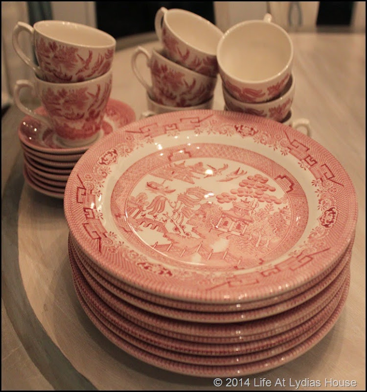 red transferware