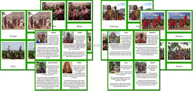 Africa Continent Ethnic Tribes