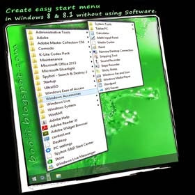Create Start Menu in Windows 8 & 8.1