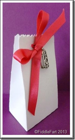 wedding Favour Box with bird cage embellishment.1